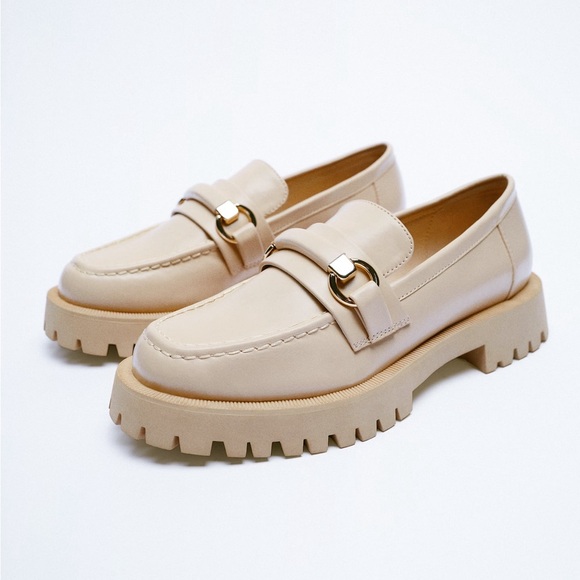 Zara Shoes - Zara Platform Loafer Tan